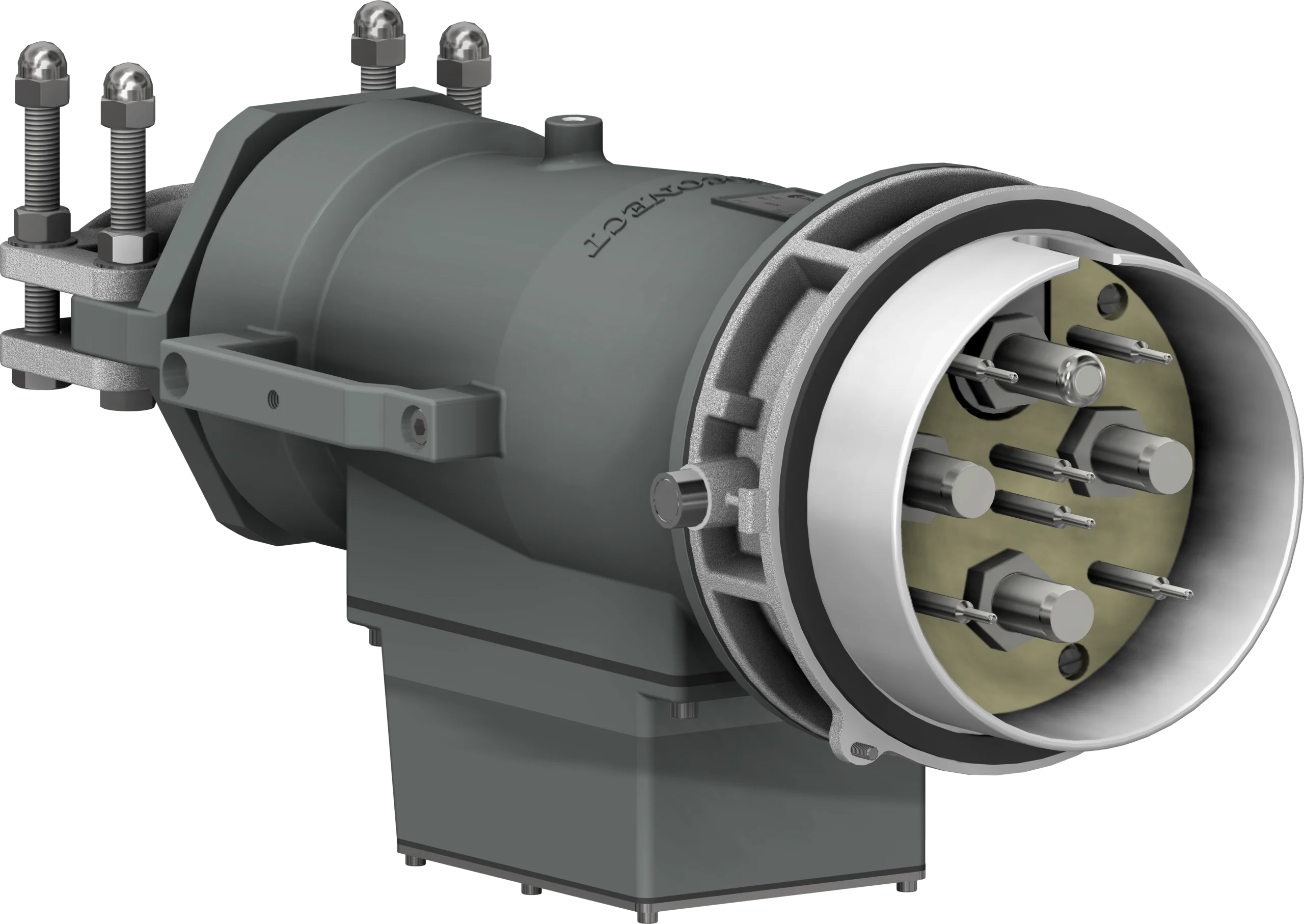 3PX6 plug + optical fiber derivation box